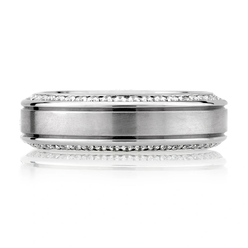Double Sided Channel Set Eternity Band