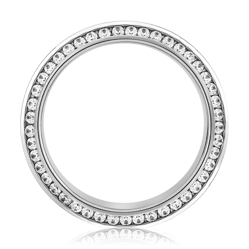 Double Sided Channel Set Eternity Band