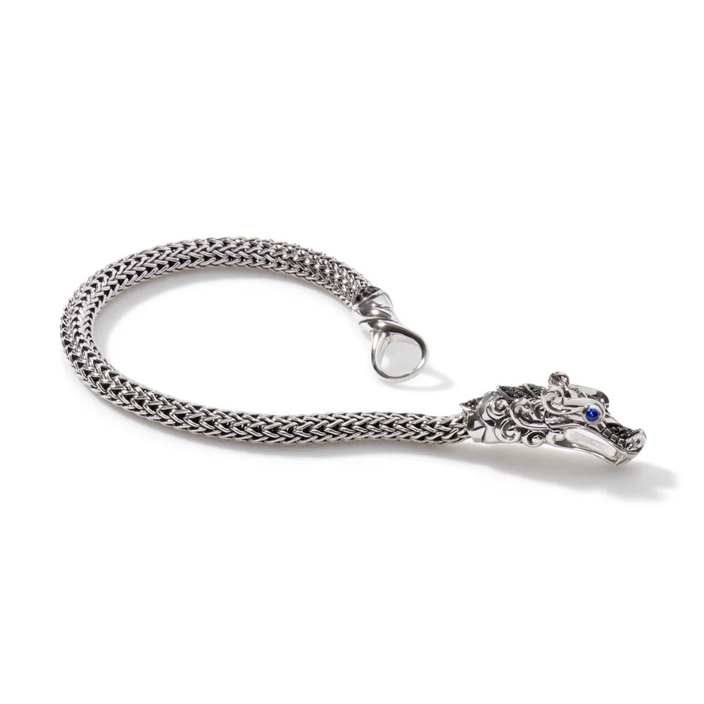 Naga Bracelet, Sterling Silver, Pave, 5MM