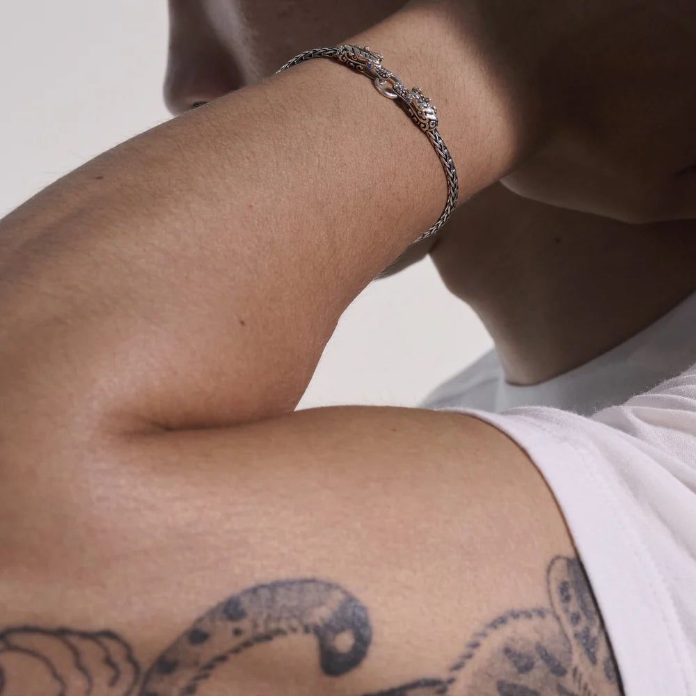 Naga Bracelet, Sterling Silver, 3.5MM