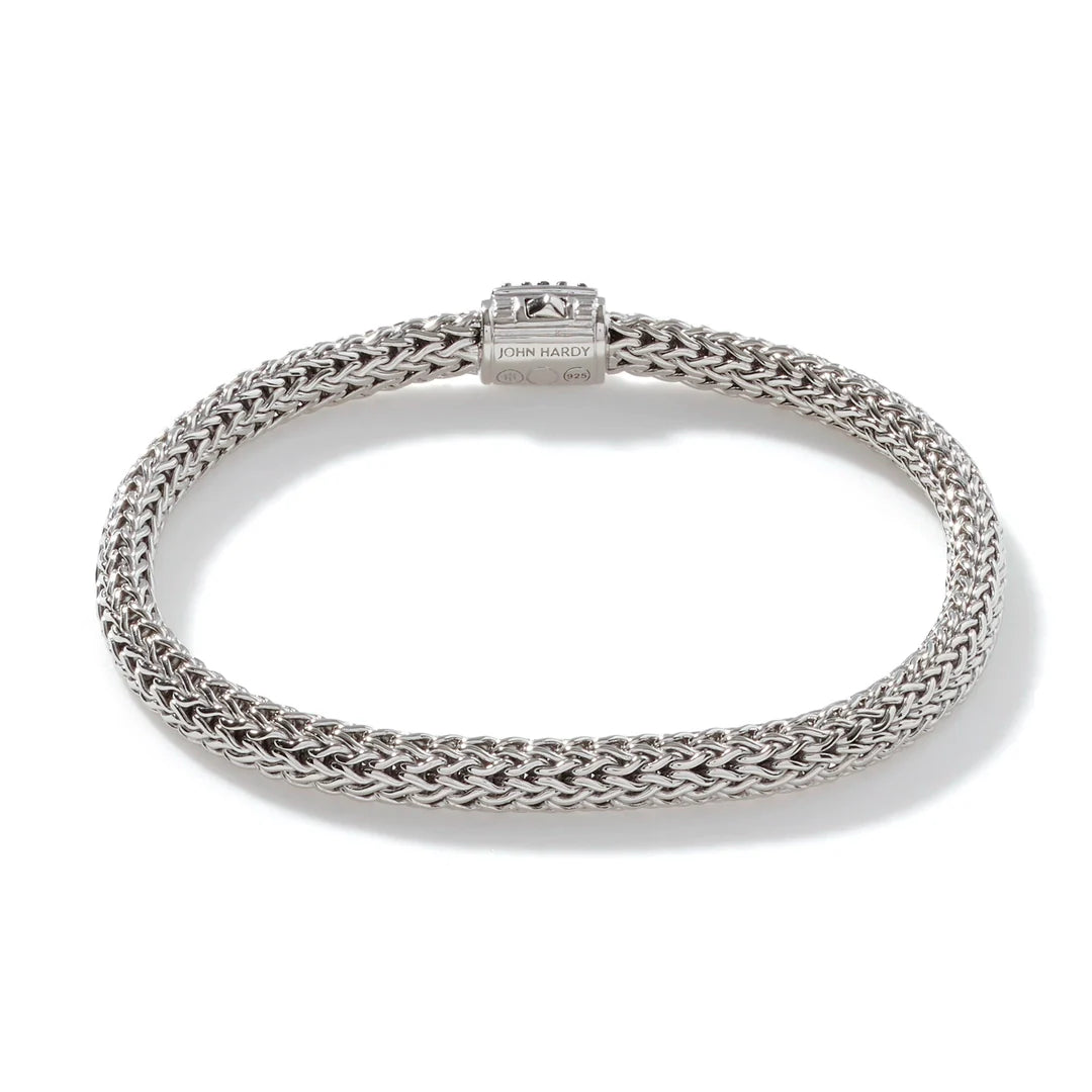 Icon Bracelet, Sterling Silver, Pave, 5MM