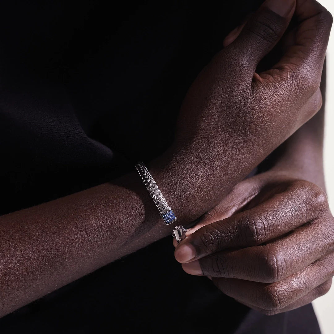 Icon Bracelet, Sterling Silver, Pave, 5MM