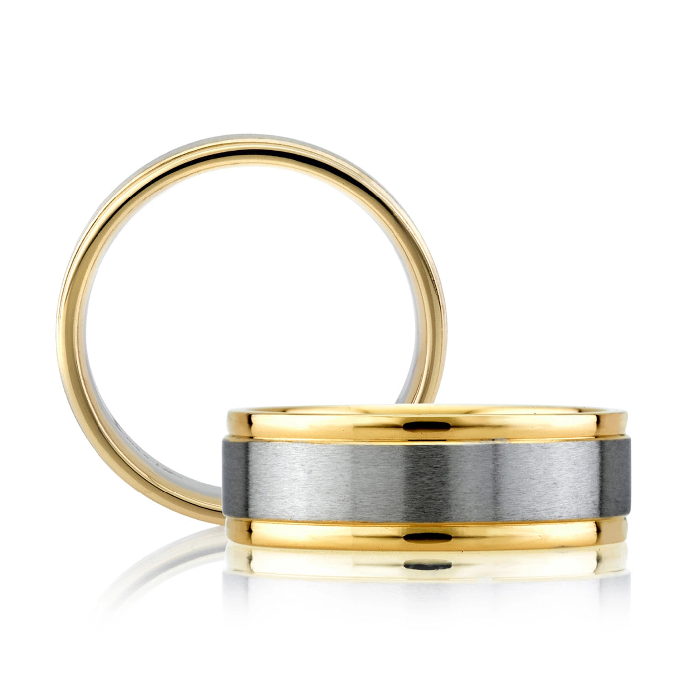 True Two Tone High Polish Step Edge with Satin Center