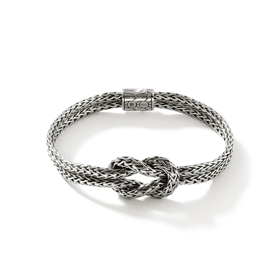 Love Knot Bracelet, Sterling Silver, 7MM