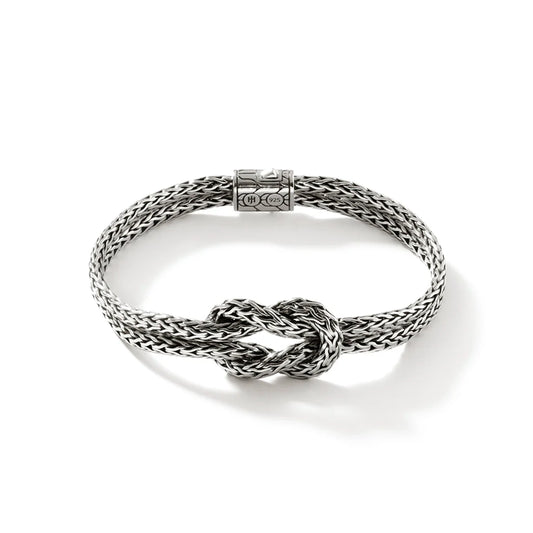 Love Knot Bracelet, Sterling Silver, 7MM