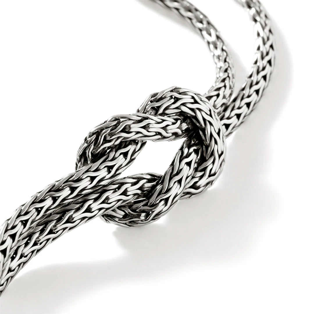 Love Knot Bracelet, Sterling Silver, 7MM