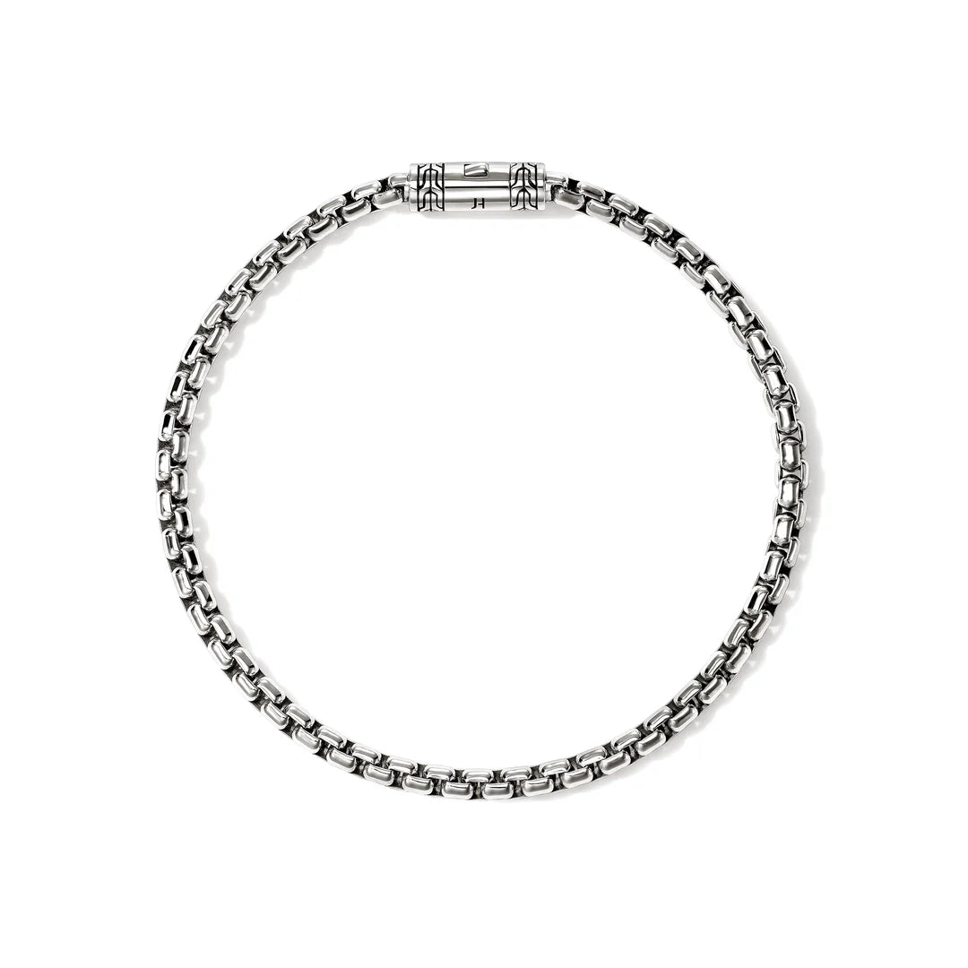 Box Chain Bracelet, Sterling Silver, 3.7MM