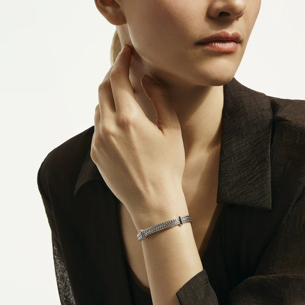 Icon Link Bracelet, Sterling Silver, 6MM