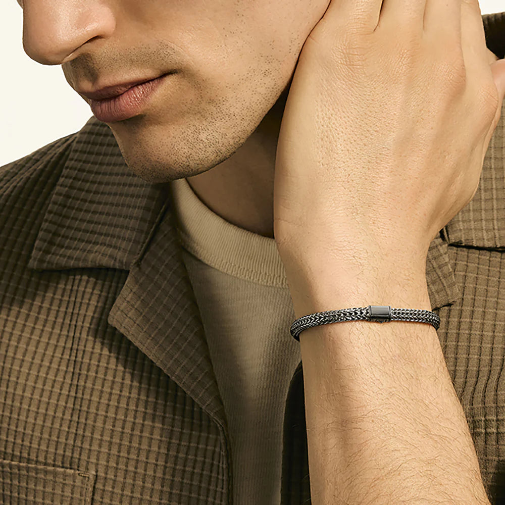 Icon Bracelet, Dark Silver, 5MM