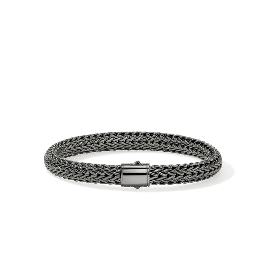 Icon Bracelet, Dark Silver, 7.5MM