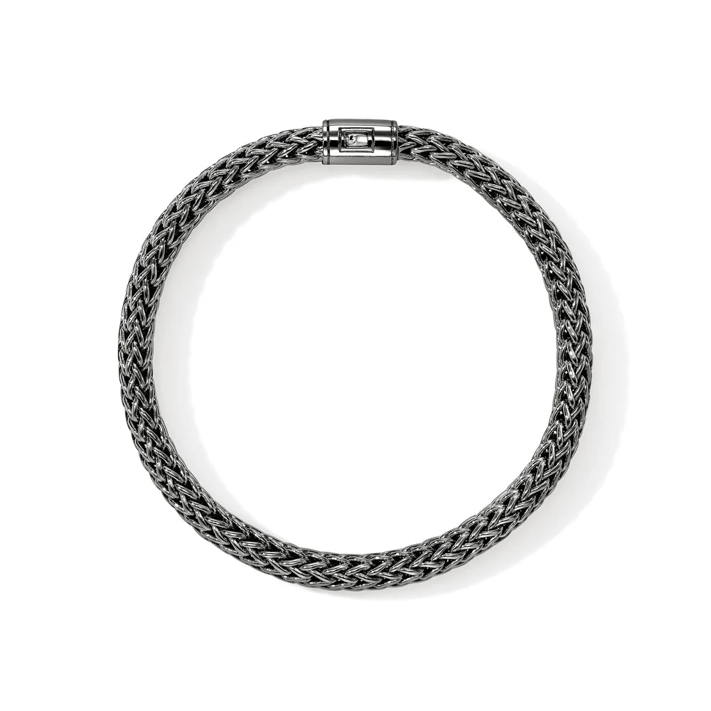 Icon Bracelet, Dark Silver, 7.5MM