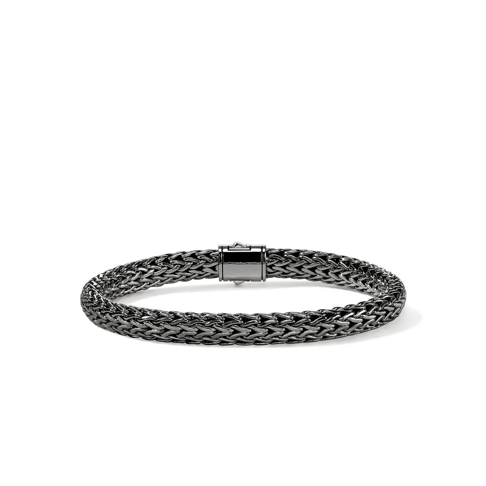 Icon Bracelet, Dark Silver, 6.5MM