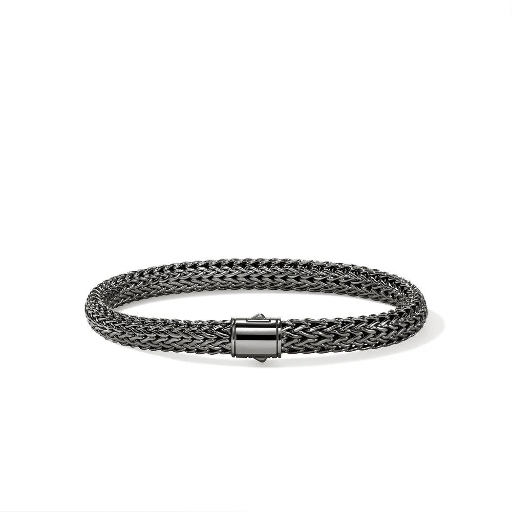 Icon Bracelet, Dark Silver, 6.5MM