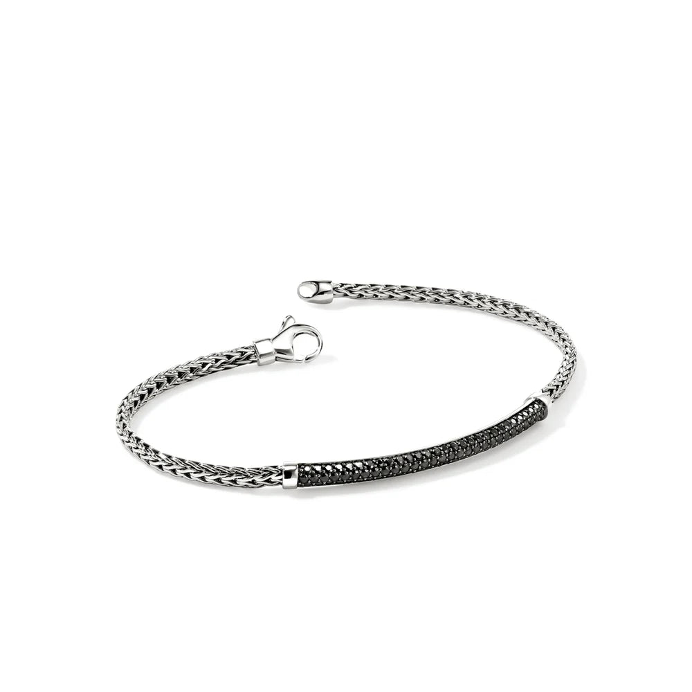 JH Essential Pave Bracelet, Sterling Silver, Gemstones, 2.5MM