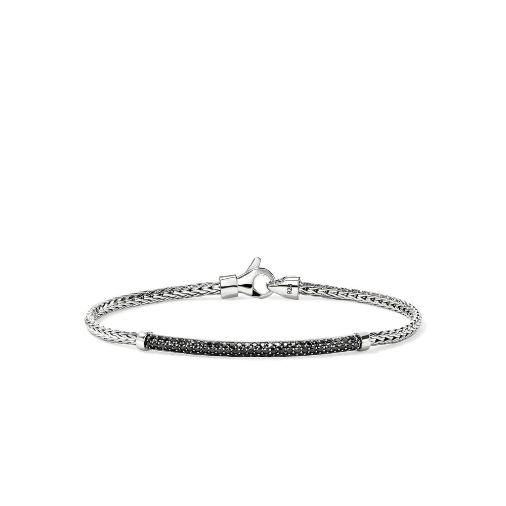 JH Essential Pave Bracelet, Sterling Silver, Gemstones, 2.5MM