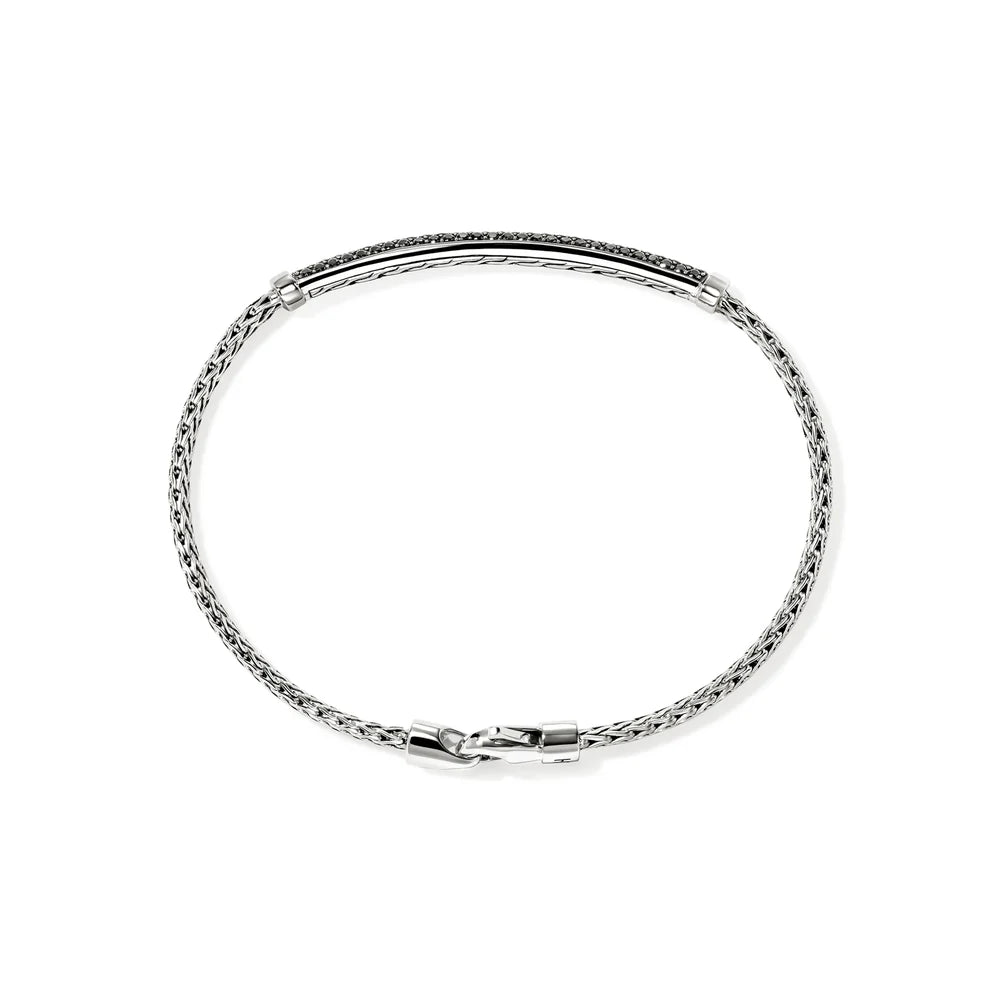 JH Essential Pave Bracelet, Sterling Silver, Gemstones, 2.5MM