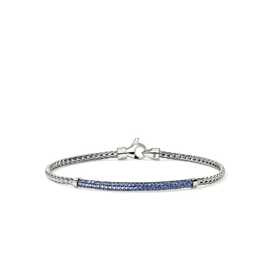 JH Essential Pave Bracelet, Sterling Silver, Gemstones, 2.5MM