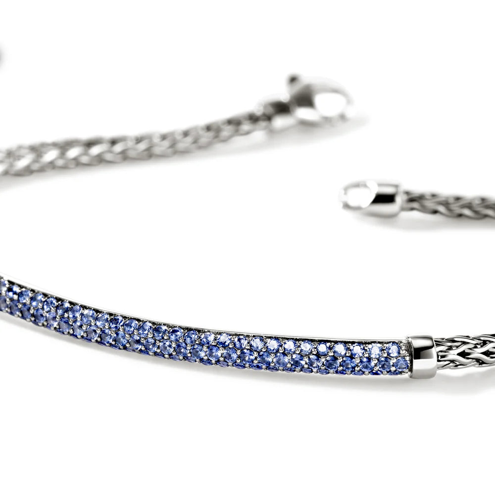 JH Essential Pave Bracelet, Sterling Silver, Gemstones, 2.5MM
