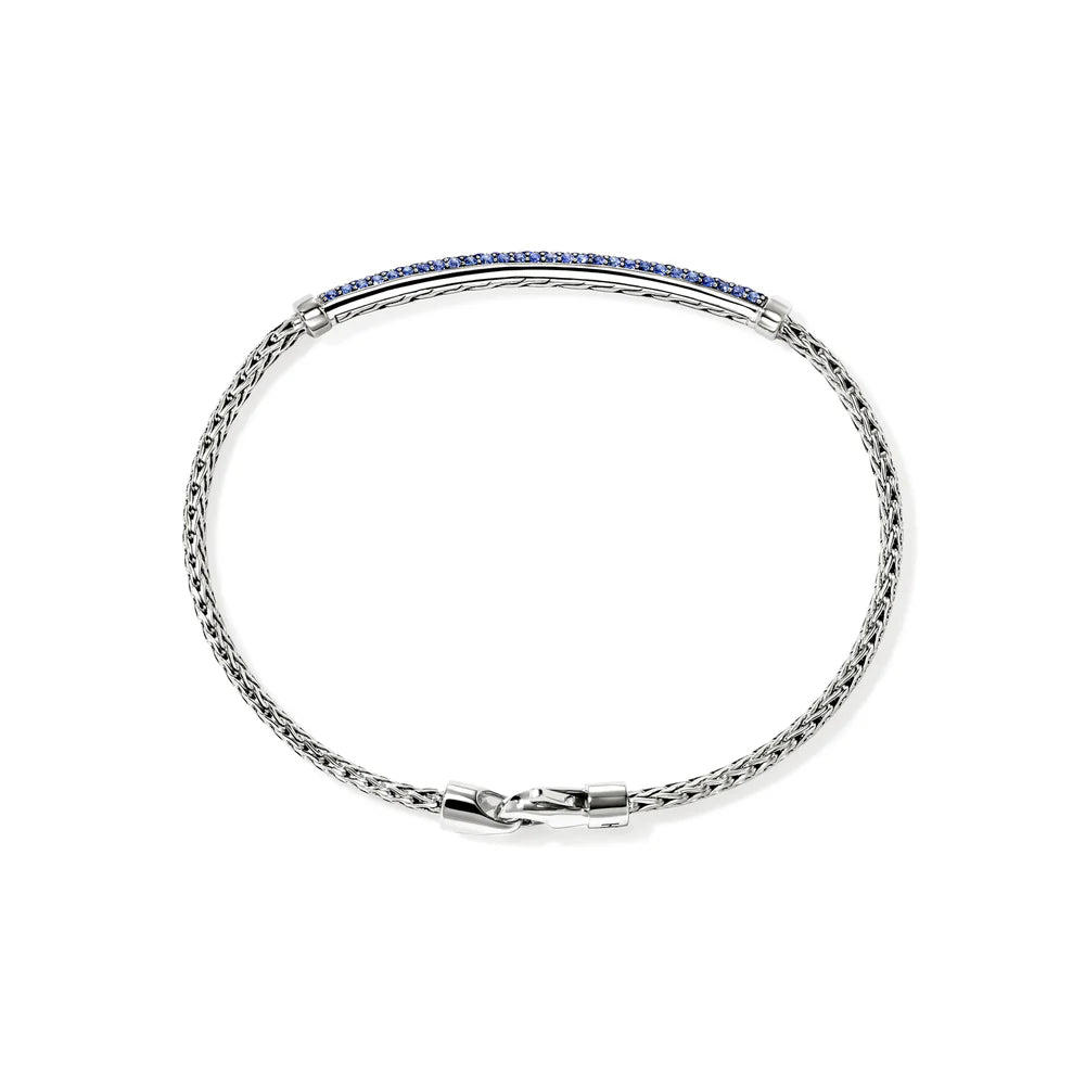 JH Essential Pave Bracelet, Sterling Silver, Gemstones, 2.5MM