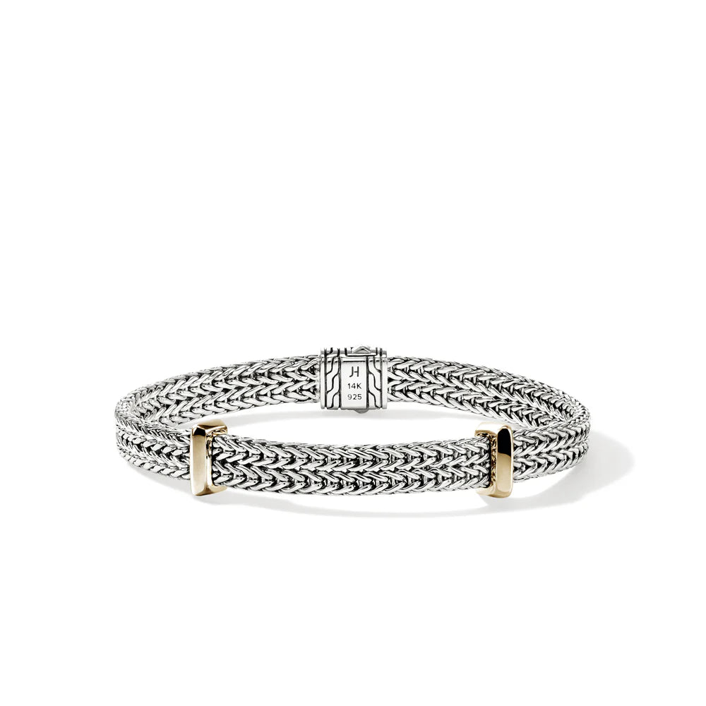 Icon Link Bracelet, Sterling Silver, Gold, 6MM