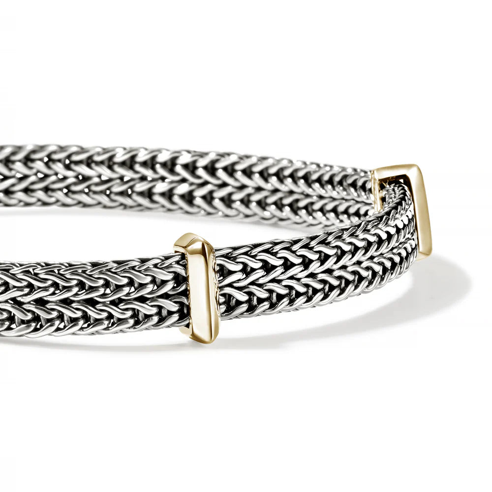Icon Link Bracelet, Sterling Silver, Gold, 6MM