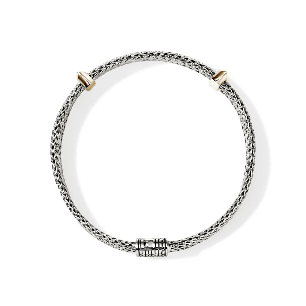 Icon Link Bracelet, Sterling Silver, Gold, 6MM