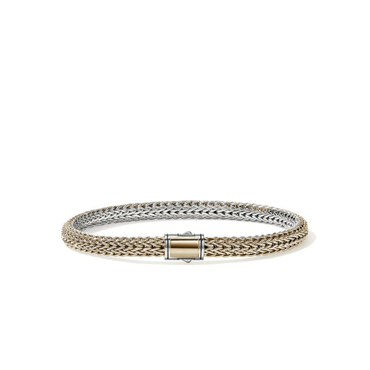 Icon Bracelet, Reversible, Gold, Sterling Silver, 5MM
