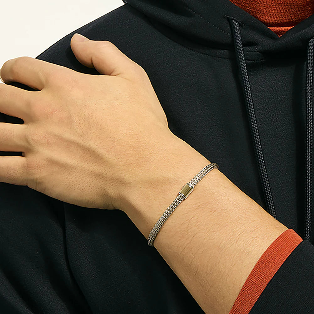 Icon Bracelet, Gold, Sterling Silver, 5MM