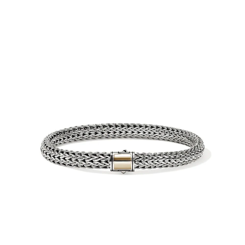 Icon Bracelet, Gold, Sterling Silver, 6.5MM