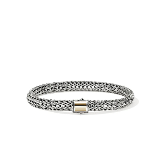 Icon Bracelet, Gold, Sterling Silver, 6.5MM
