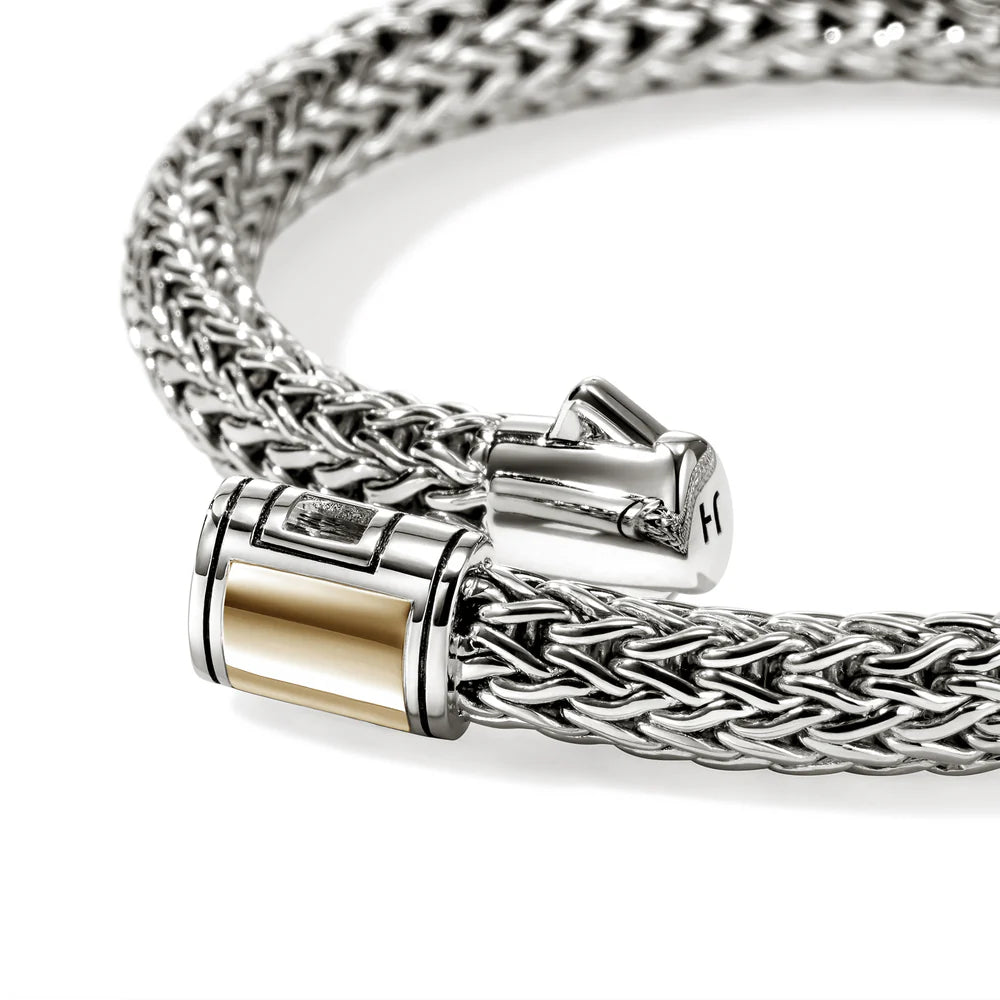 Icon Bracelet, Gold, Sterling Silver, 6.5MM