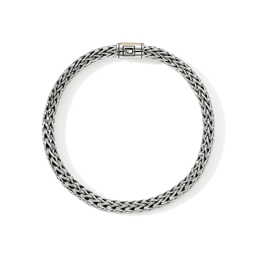 Icon Bracelet, Gold, Sterling Silver, 6.5MM