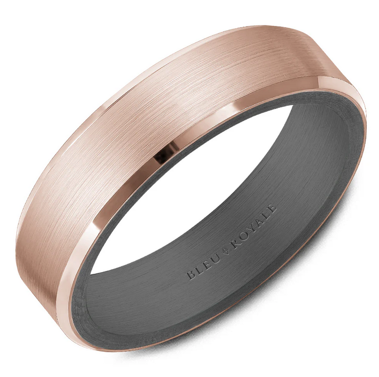 Bleu Royale Wedding Band 6mm