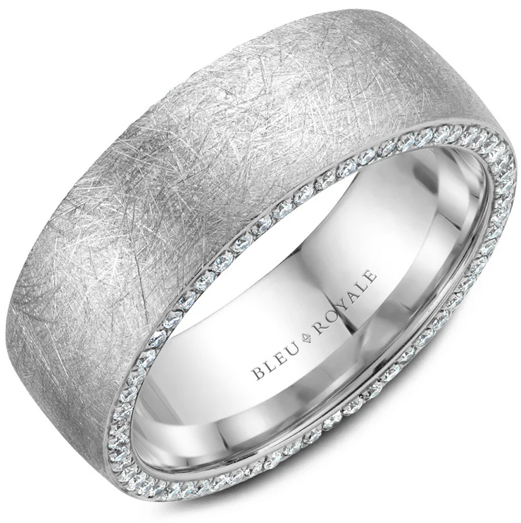 Bleu Royale Wedding Band 8mm