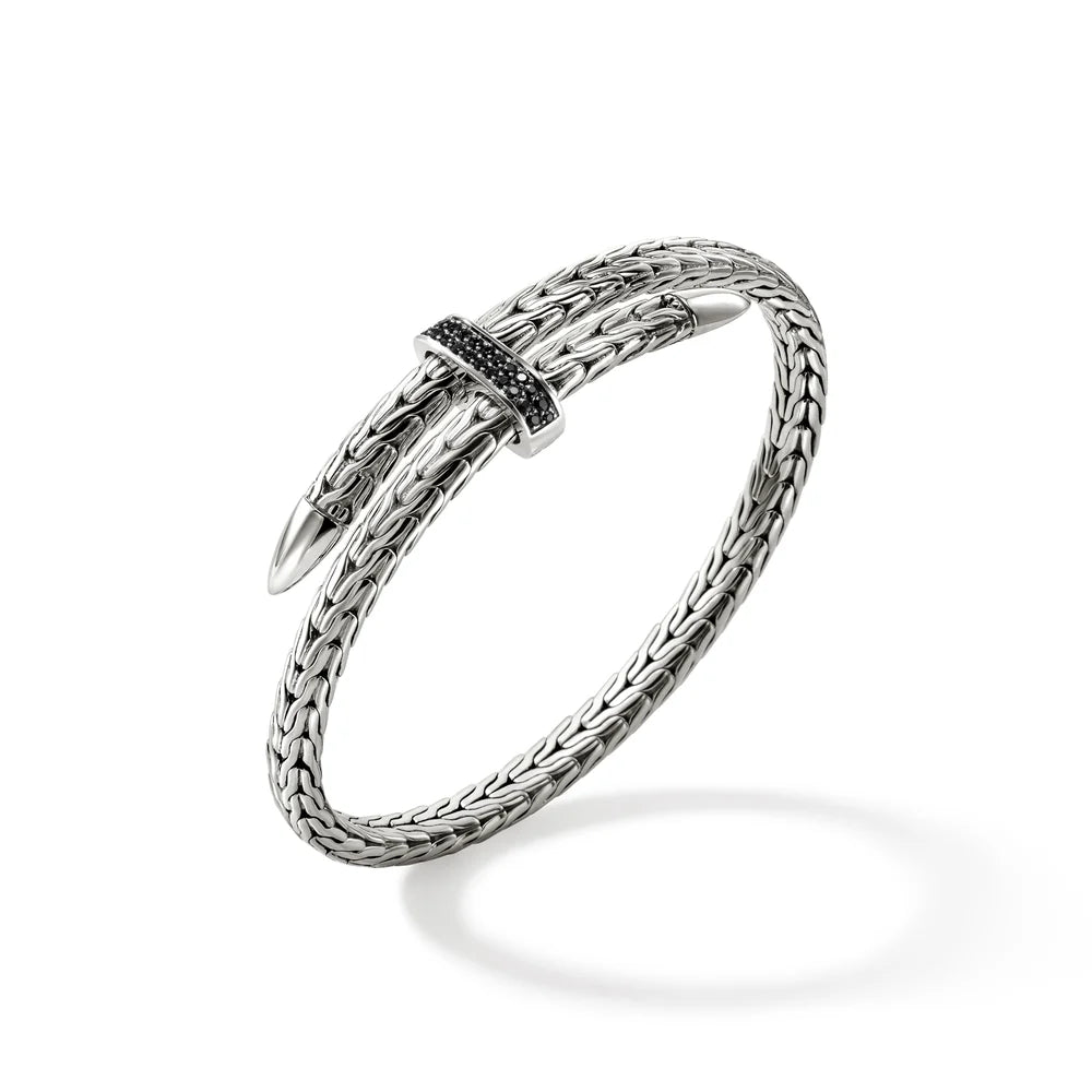 Spear Flex Cuff, Sterling Silver, Gemstones, 5.5MM