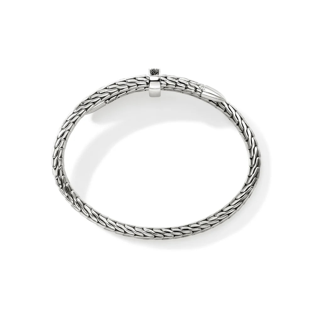 Spear Flex Cuff, Sterling Silver, Gemstones, 5.5MM