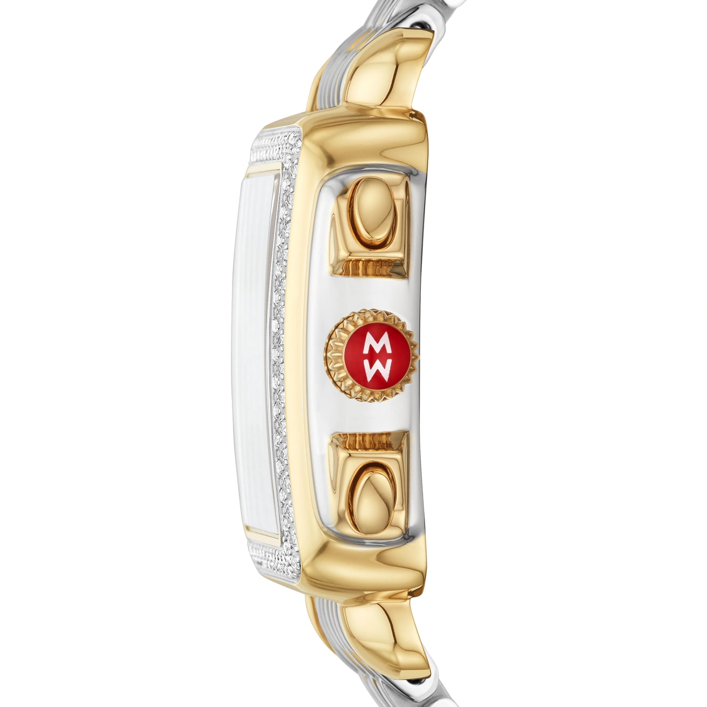 Deco Two-Tone 18k Gold Diamond Watch
