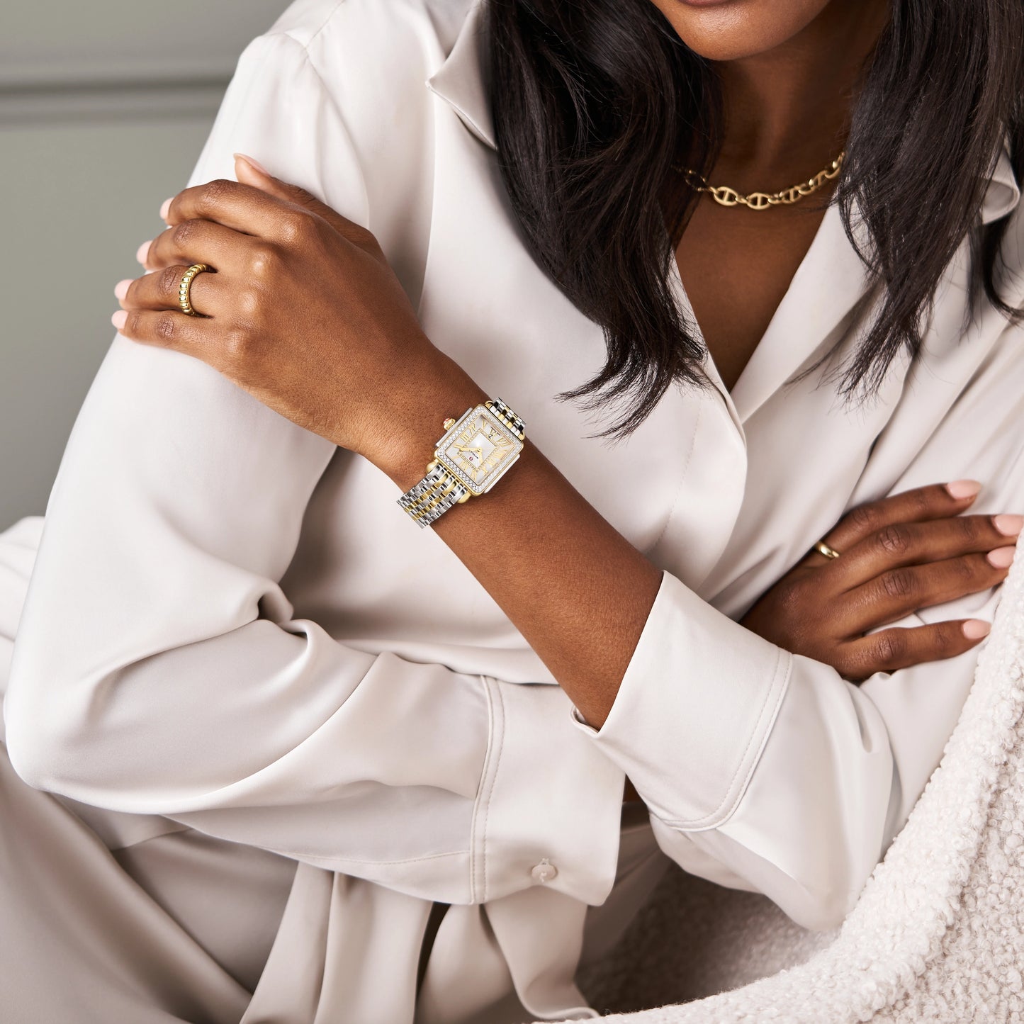 Deco Madison Mid Two-Tone Diamond Watch