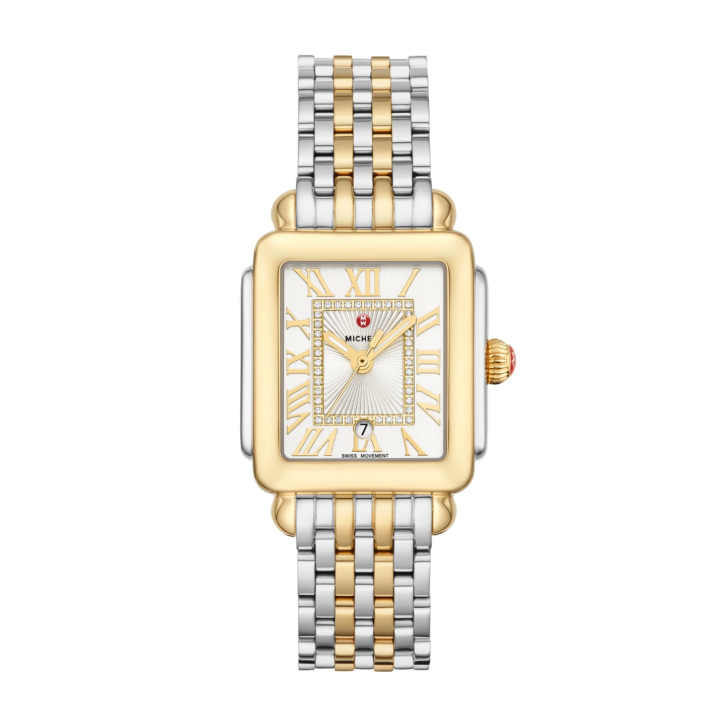 Deco Madison Mid Two-Tone 18K Gold Diamond Dial Watch