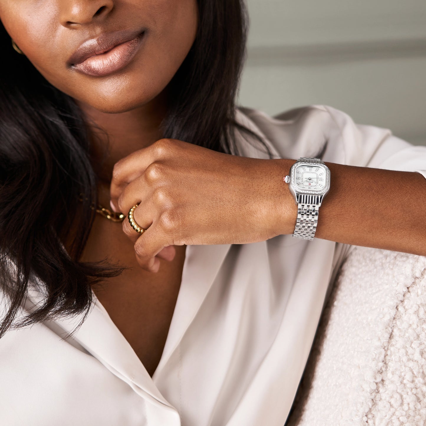Meggie Diamond Stainless Steel Watch