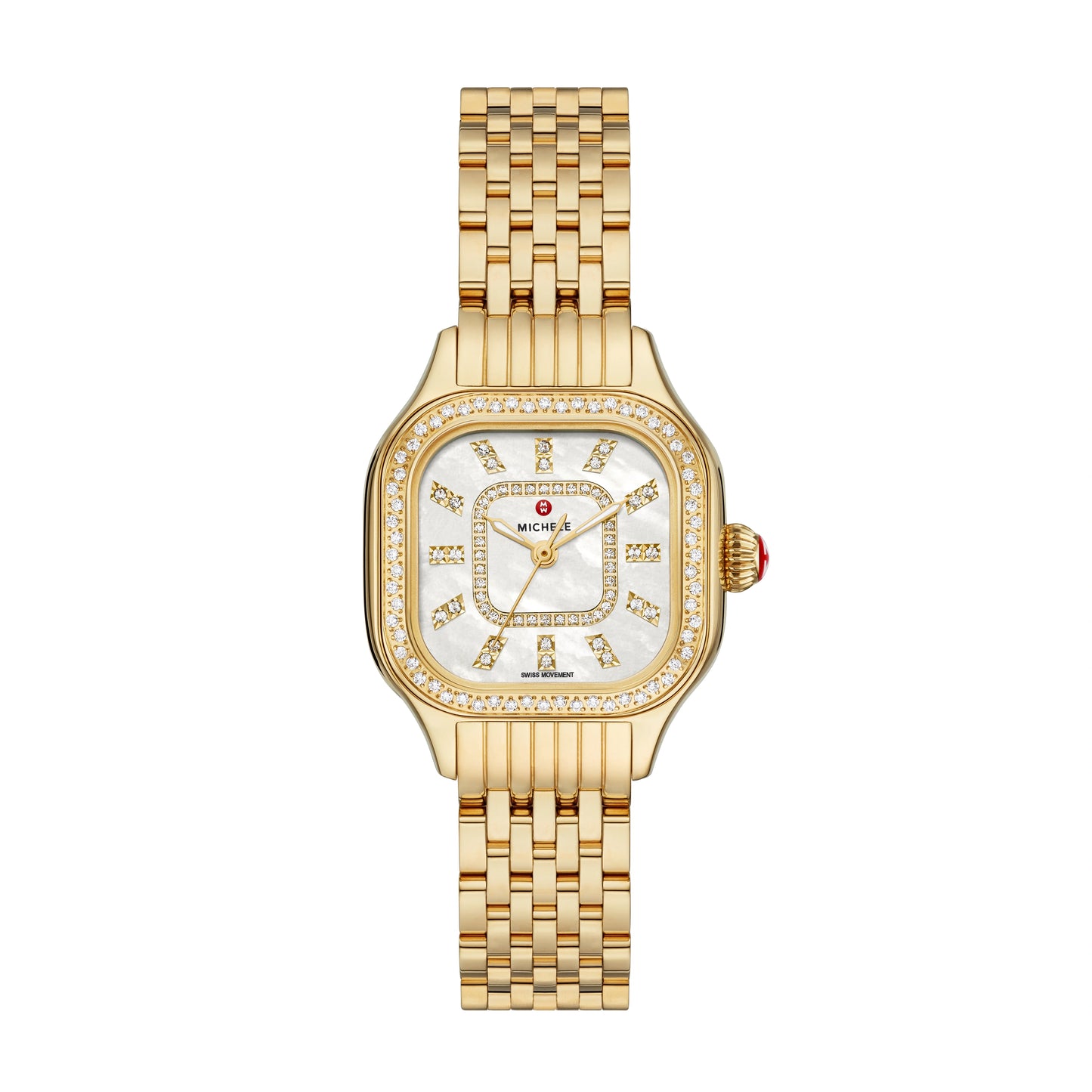 Meggie Gold Diamond Stainless Steel Watch