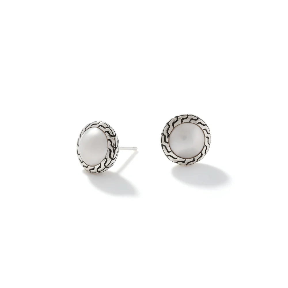 Pearl Stud Earring, Sterling Silver
