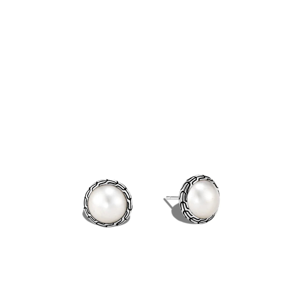 Pearl Stud Earring, Sterling Silver