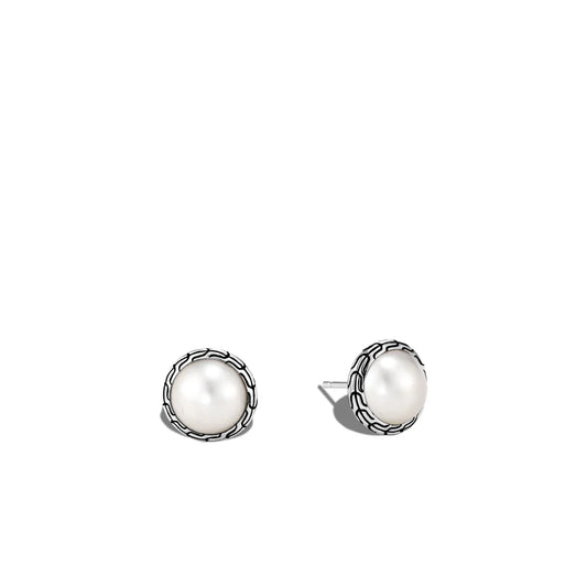 Pearl Stud Earring, Sterling Silver