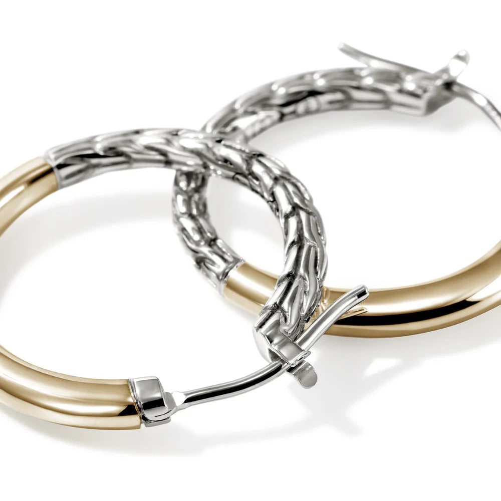JH Essential Hoop Earring, Gold, Sterling Silver, 22MM
