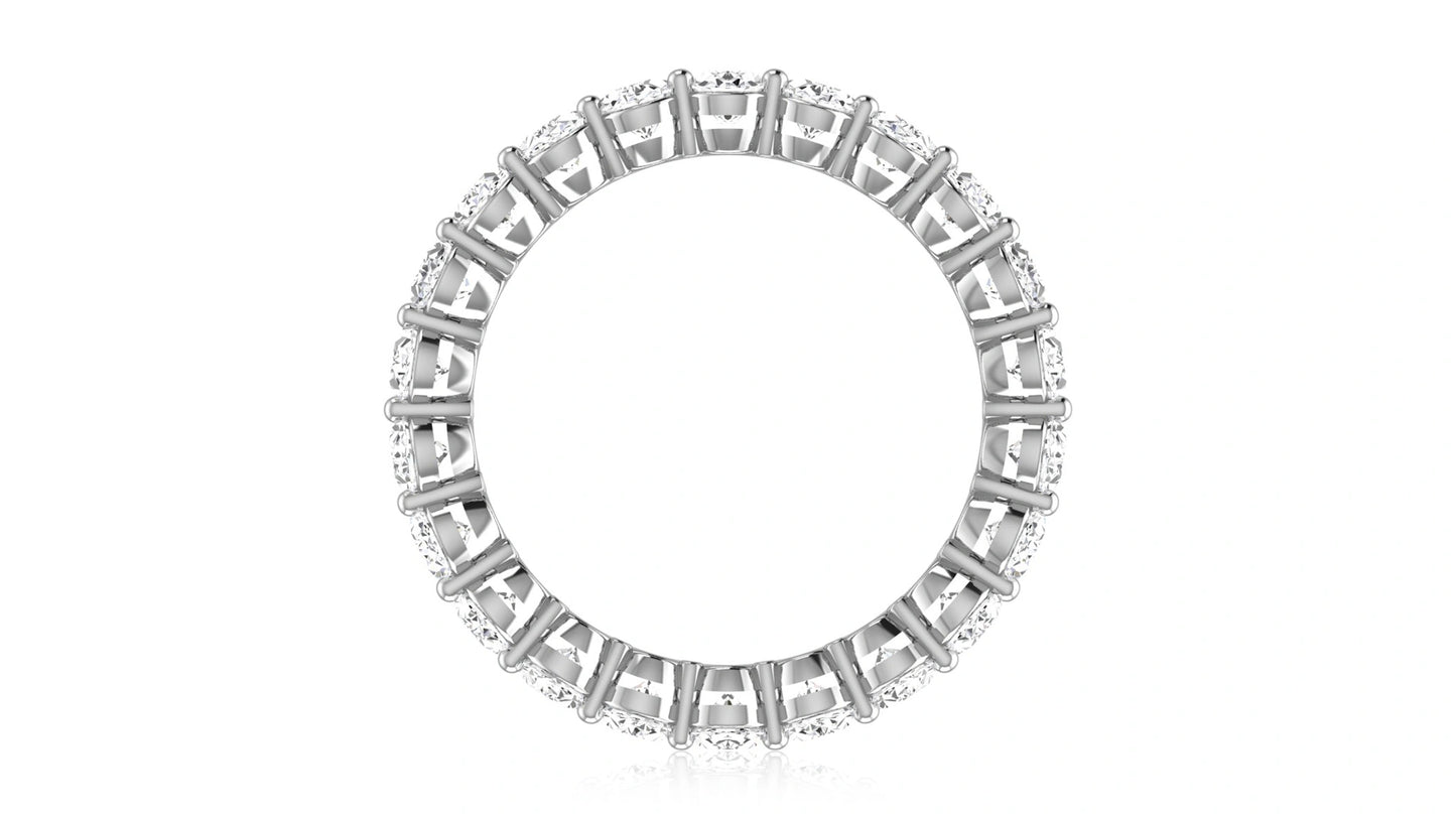 Oval Eternity Diamond Wedding Band