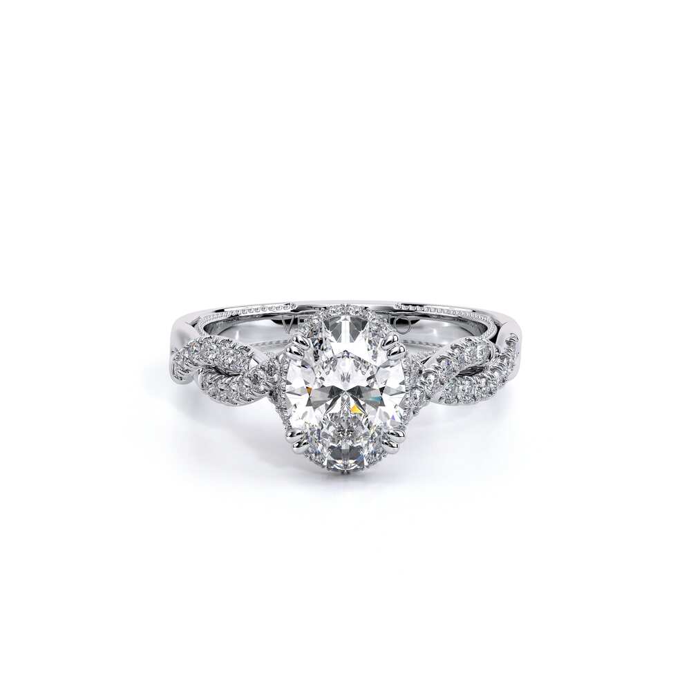Verragio Insignia Oval Diamond Halo Engagement Semi-Mount