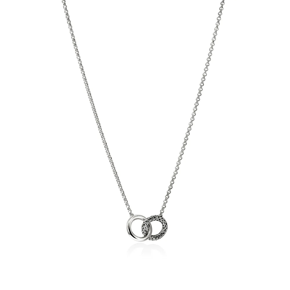 JH Essential Linked Necklace, Sterling Silver, 2MM
