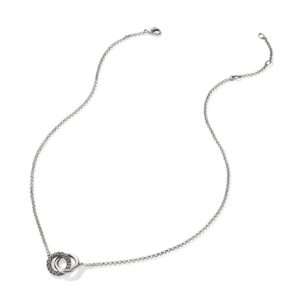 JH Essential Linked Necklace, Sterling Silver, 2MM