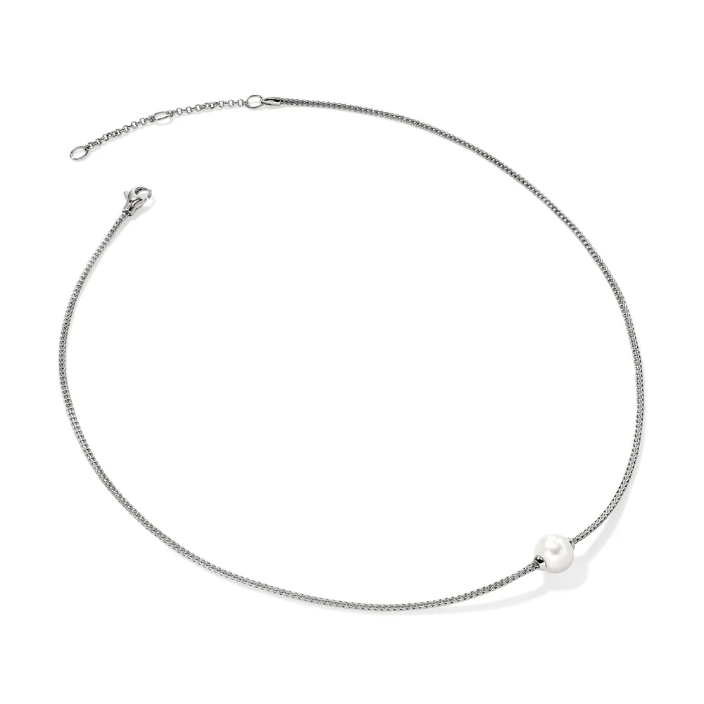 JH Essential Pearl Necklace, Sterling Silver, 1.8MM